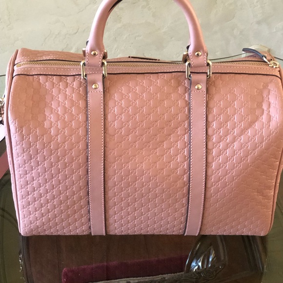 New Gucci embossed Signature Boston handbag - Picture 4 of 7